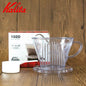 (Ready Stock)Coffee Filter Hand Drip Genuine KALITA Dripper Clear Plastic 101 102 With FREE Scoop