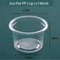 (Ready Stock)Dessert Pudding Salad Thick Quality PP Cup Disposable Take Away With Flat Dome Lid