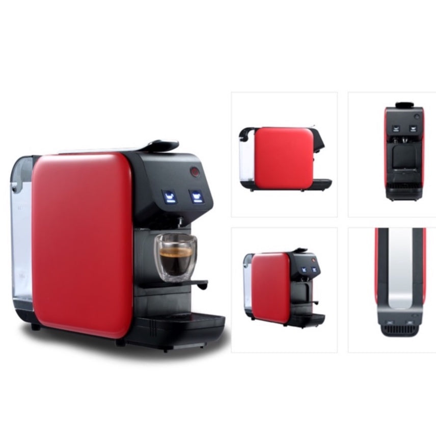 (Ready Stock)Coffee Espresso Italian Style Capsule Machine Nespresso Capsule Compatible RED WHITE