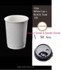 (Ready Stock)Coffee Tea Paper Cup High End Double Wall Heat Insulation Disposable  With Lid 8oz 12oz 16oz(±50pcs/bag))