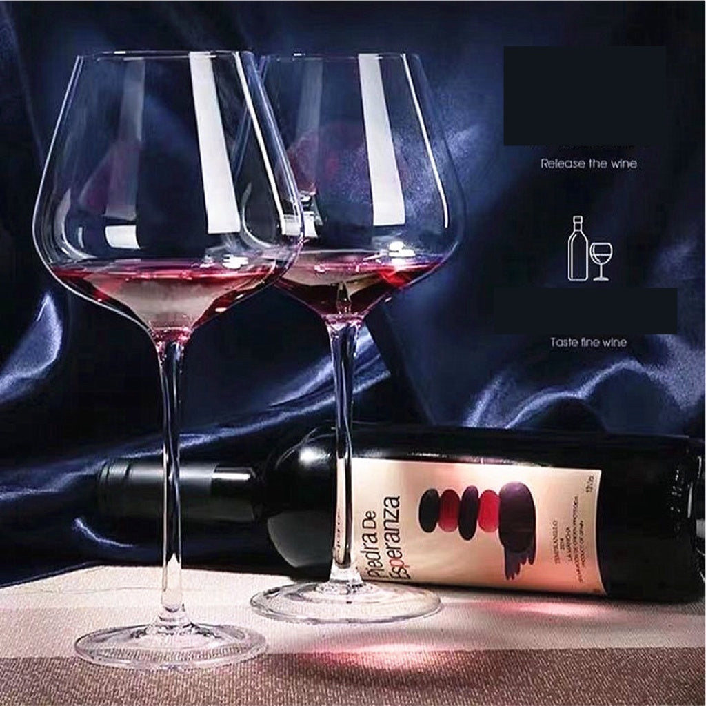 (READY STOCK)Red Wine Glass Burgundy Bordeaux Premium Crystal Clear Glass Tasting Glasses Kitchen Cup Gift Set