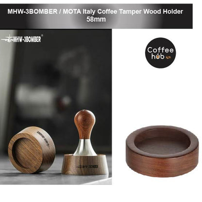 (Ready Stock)MHW 3BOMBER Wood Tamper Distributor Holder 58MM MOTA Italy