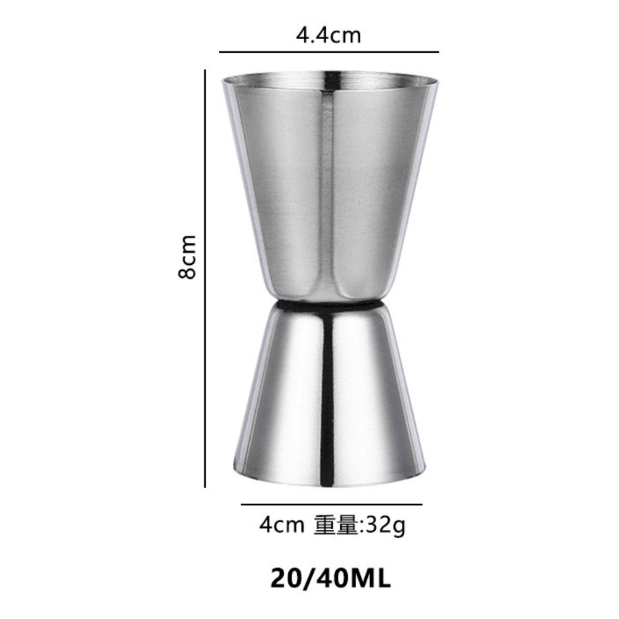 (Ready Stock)Cocktail Jigger Stainless Steel / PC Resin Measure Tools Bar Drink Mixer Dual Head Design Various Size