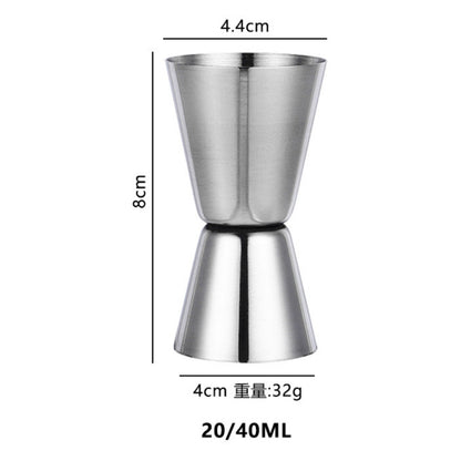 (Ready Stock)Cocktail Jigger Stainless Steel / PC Resin Measure Tools Bar Drink Mixer Dual Head Design Various Size