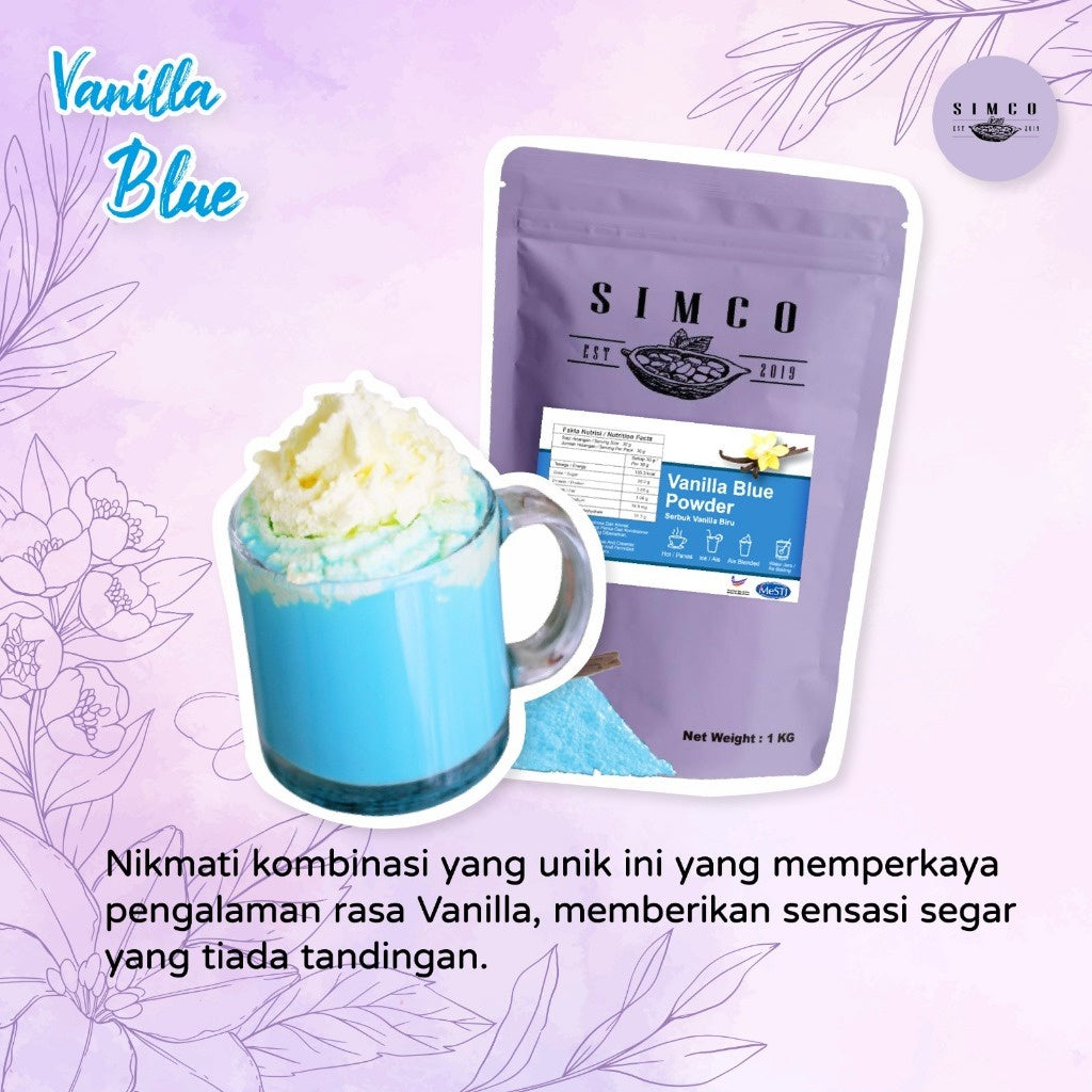 (Ready Stock)SIMCO SERBUK AIR BALANG ICE BLENDED POWEDER VANILLA BLUE CHOCOLOTE KELADI(1 KG)