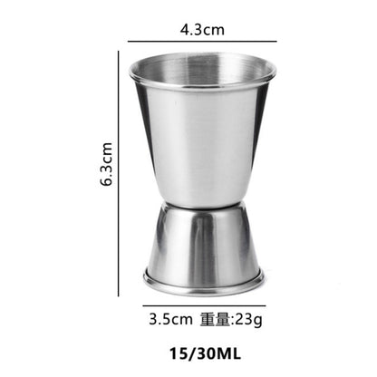 (Ready Stock)Cocktail Jigger Stainless Steel / PC Resin Measure Tools Bar Drink Mixer Dual Head Design Various Size