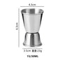 (Ready Stock)Cocktail Jigger Stainless Steel / PC Resin Measure Tools Bar Drink Mixer Dual Head Design Various Size