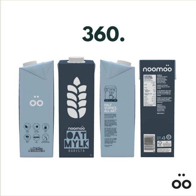 (Ready Stock)Noomoo OAT Milk UHT Lactose Free Vegan Plant Base Barista Series Premium Cafe Latte 1L