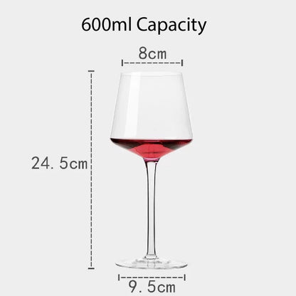 (READY STOCK)Red Wine Glass Burgundy Bordeaux Premium Crystal Clear Glass Tasting Glasses Kitchen Cup Gift Set