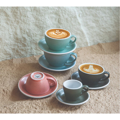 (Ready Stock)100% Genuine Coffee Espresso LOVERAMICS Egg Set of 1 80ml Latte Cup & Saucer Set