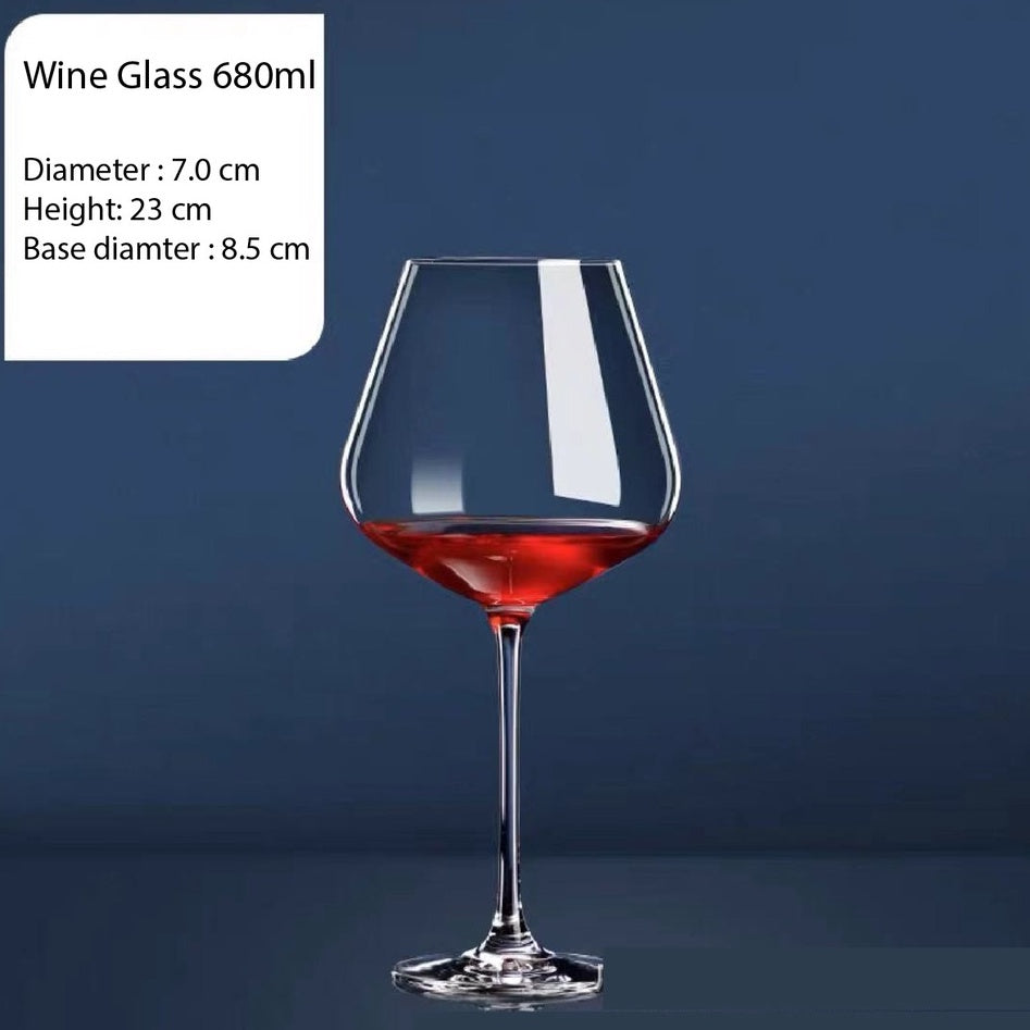 (READY STOCK)Red Wine Glass Burgundy Bordeaux Premium Crystal Clear Glass Tasting Glasses Kitchen Cup Gift Set