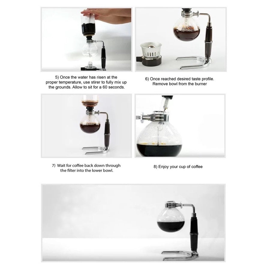 (Ready Stock)Coffee Syphon Siphon 3 Cups Coffee Maker Pot Brew