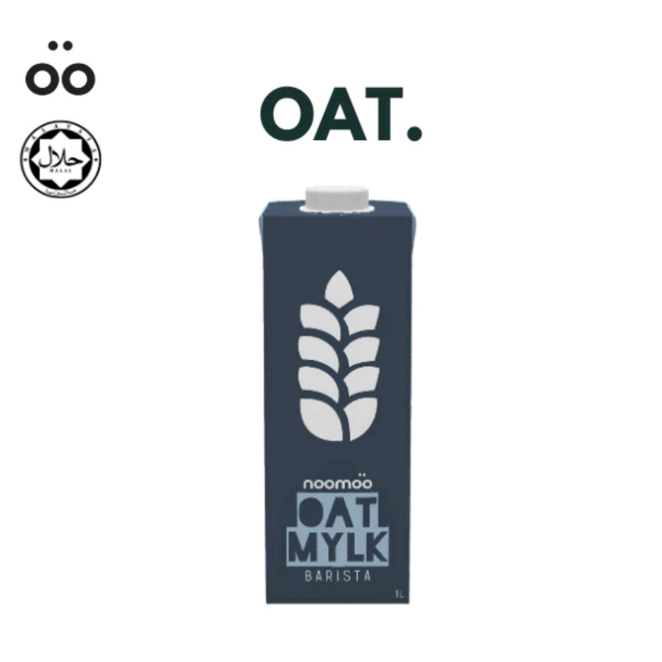 (Ready Stock)Noomoo OAT Milk UHT Lactose Free Vegan Plant Base Barista Series Premium Cafe Latte 1L