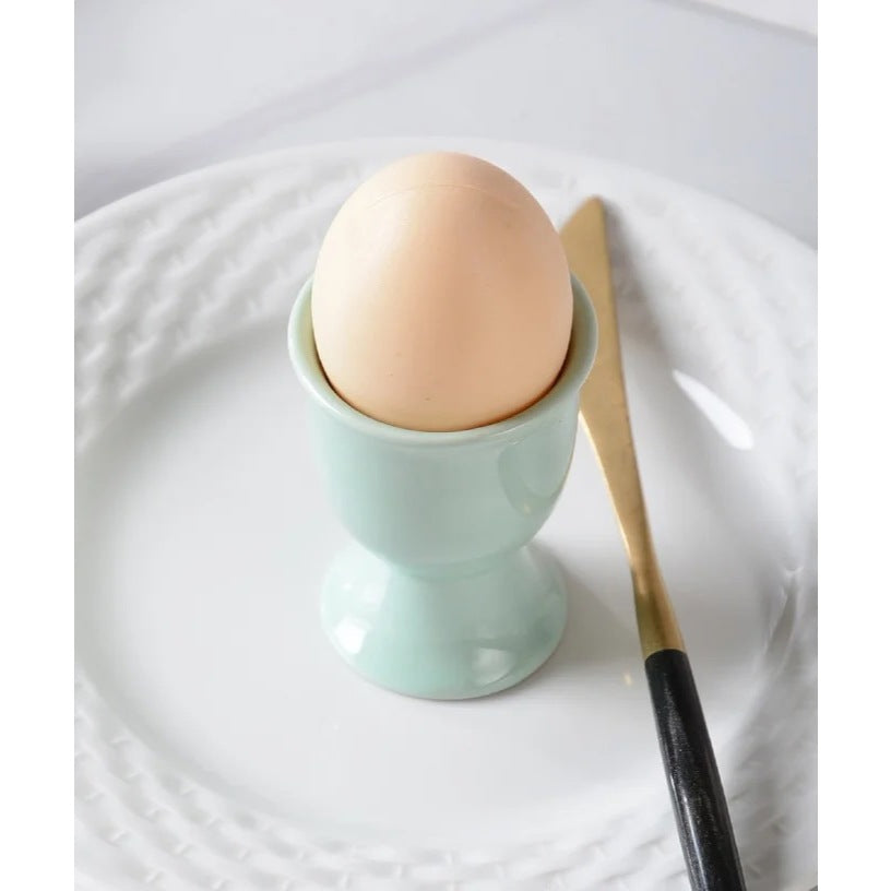 (Ready Stock)Color Glazed Ceramic Egg Cup Egg Holder Shot Glass Breakfast Cup Kitchen