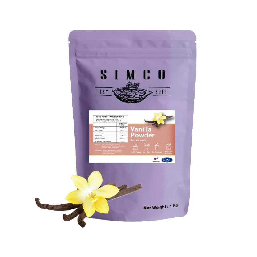 (Ready Stock)SIMCO SERBUK AIR BALANG ICE BLENDED POWEDER VANILLA BLUE CHOCOLOTE KELADI(1 KG)