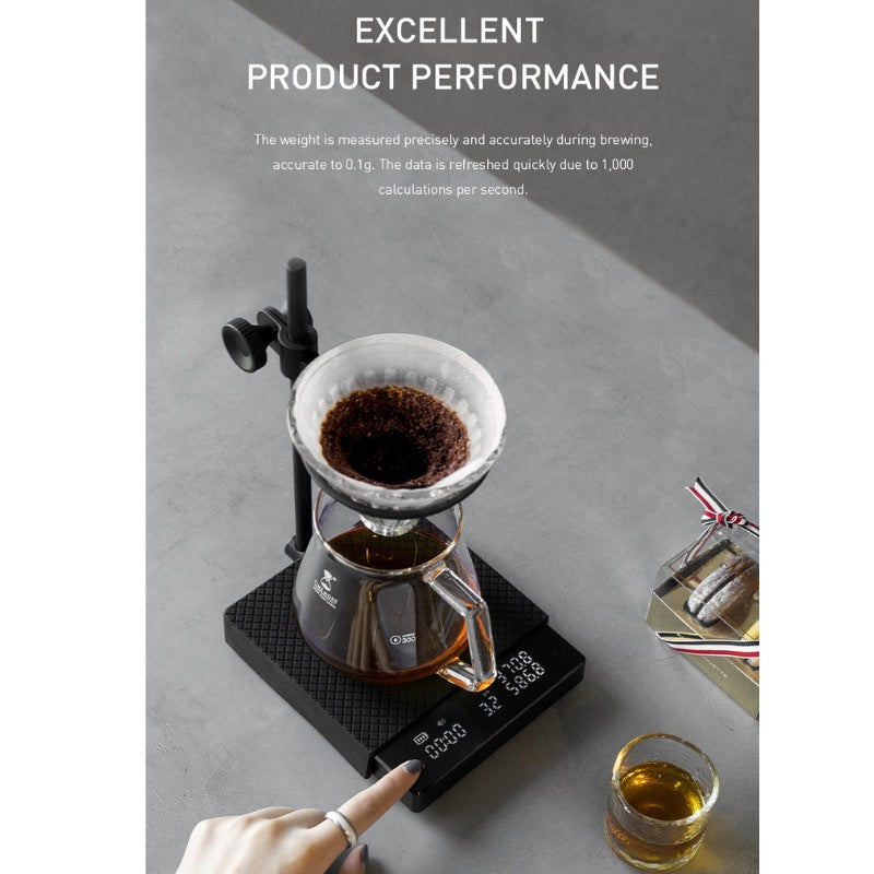 (Ready Stock)TIMEMORE Black Mirror 2 Coffee Pour Over Electronic Scale Data Sharing Dual Sensor