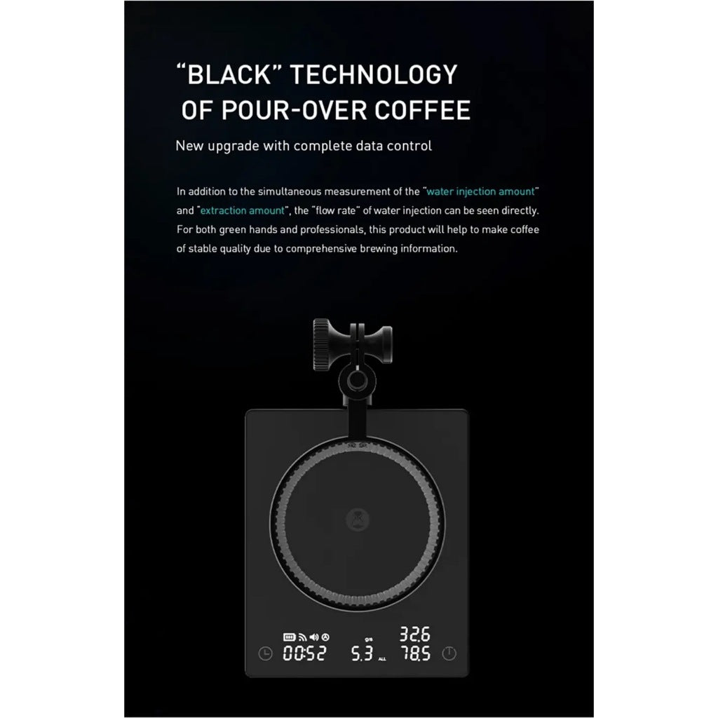 (Ready Stock)TIMEMORE Black Mirror 2 Coffee Pour Over Electronic Scale Data Sharing Dual Sensor