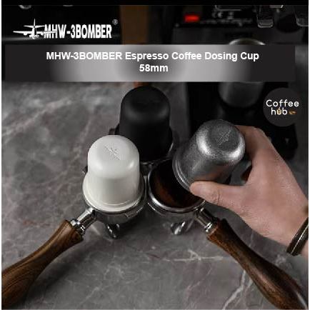 ( Ready Stock ) MHW-3BOMBER 58mm Stainless Steel Dosing Cup Coffee Powder Fit Espresso Portafilter