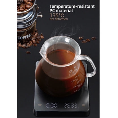 (Ready Stock)Espresso Coffee Digital Precision Smart Scale Food Scale With Timer Function LED Display Screen 3kg/01gram