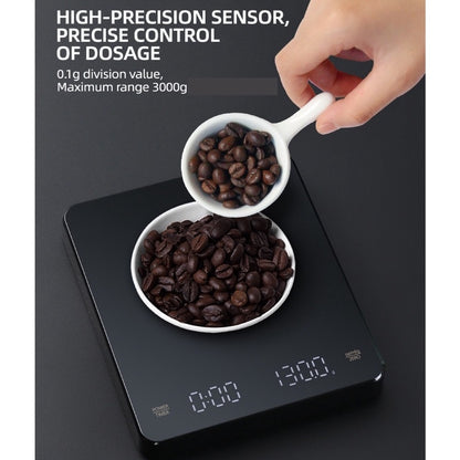 (Ready Stock)Espresso Coffee Digital Precision Smart Scale Food Scale With Timer Function LED Display Screen 3kg/01gram