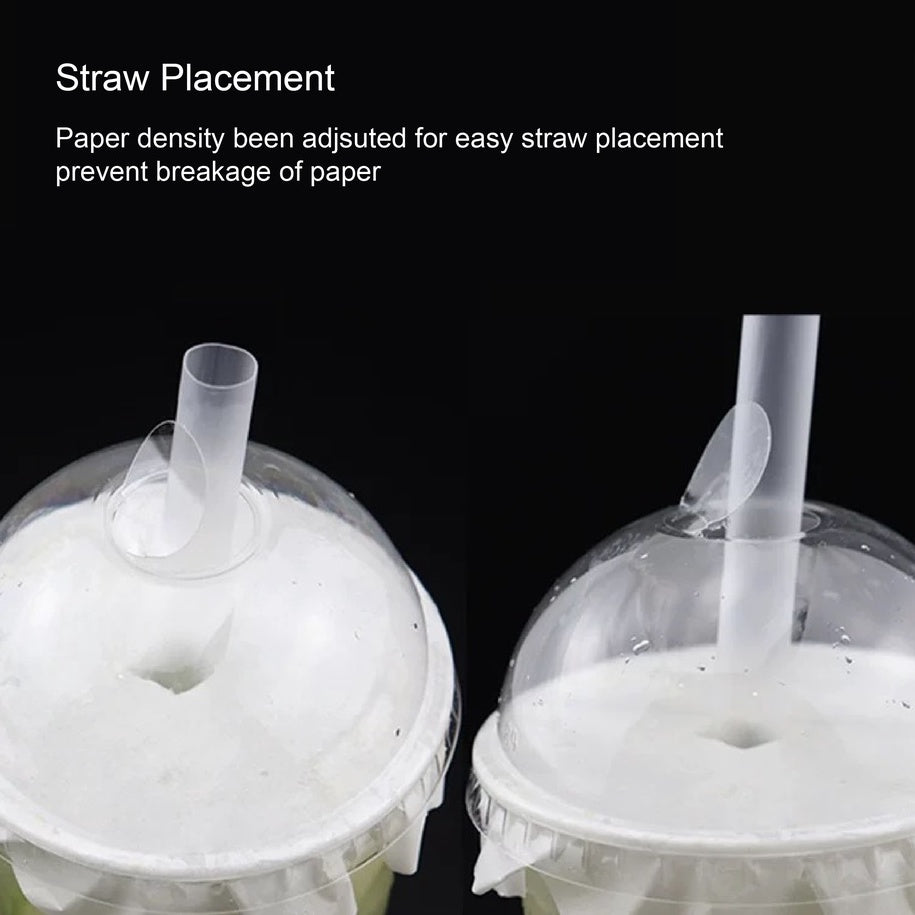 (Ready Stock)Coffee Cup Prevent Drip Leakage Temperature Resistant Paper Sheet For Takeaway  Various Size 11.5cm 13cm