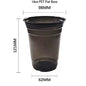 (Ready Stock)Disposable PET Black Coffee Take Away Cup Bubble Tea 50 Pcs 12oz/16oz Capacity U Shape