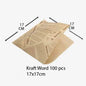 (READY STOCK)Kraft Paper Sandwich Paper Wrap Disposable Food Packing Triangle Shape Oil- Proof Doughnut Baking 50 Pcs