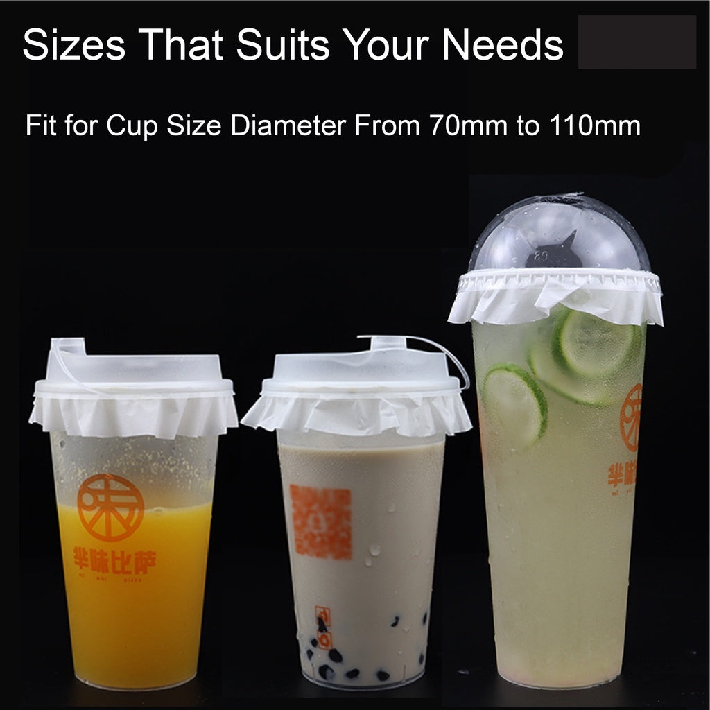 (Ready Stock)Coffee Cup Prevent Drip Leakage Temperature Resistant Paper Sheet For Takeaway  Various Size 11.5cm 13cm