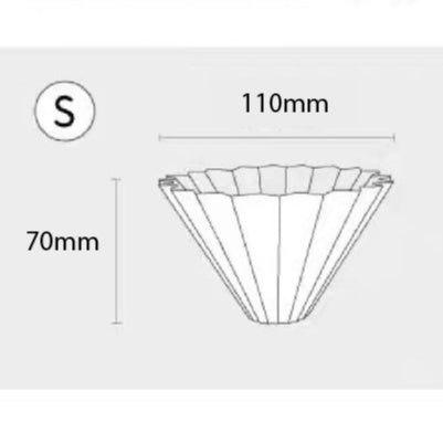 (READY STOCK)ORIGAMI Japan Coffee Dripper AIR Multi Color Size S 1-2 Cup Resin Quality