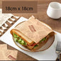 (READY STOCK)Kraft Paper Sandwich Paper Wrap Disposable Food Packing Triangle Shape Oil- Proof Doughnut Baking 50 Pcs