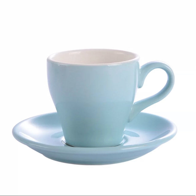 (READY STOCK)Coffee Espresso Cup Set Porcelain Cup and Saucers Drinkware 80ml 170ml