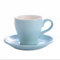 (READY STOCK)Coffee Espresso Cup Set Porcelain Cup and Saucers Drinkware 80ml 170ml