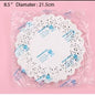 (Ready Stock)Lace Doilies Paper Decorative Round Placement Liners for Cake Desserts Baked Display 50pcs