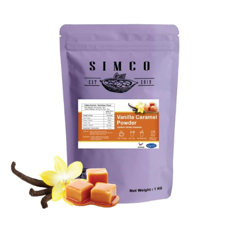 (Ready Stock)SIMCO SERBUK AIR BALANG ICE BLENDED POWEDER VANILLA BLUE CHOCOLOTE KELADI(1 KG)