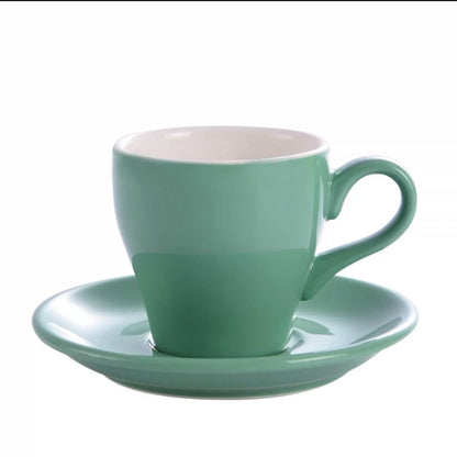 (READY STOCK)Coffee Espresso Cup Set Porcelain Cup and Saucers Drinkware 80ml 170ml