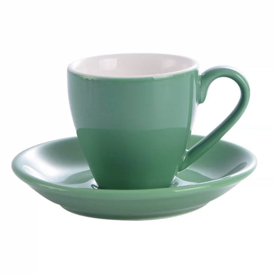 (READY STOCK)Coffee Espresso Cup Set Porcelain Cup and Saucers Drinkware 80ml 170ml