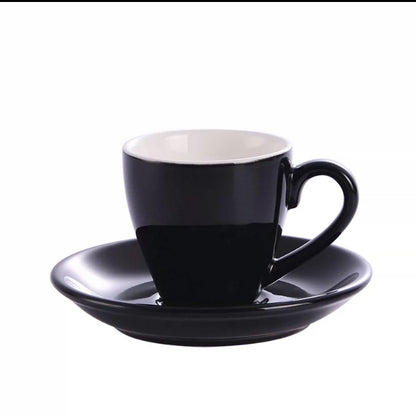 (READY STOCK)Coffee Espresso Cup Set Porcelain Cup and Saucers Drinkware 80ml 170ml