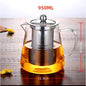 (Ready Stock)Tea Pot Jug Glass Heat Resistant With Lid Kettle Pot 950ml