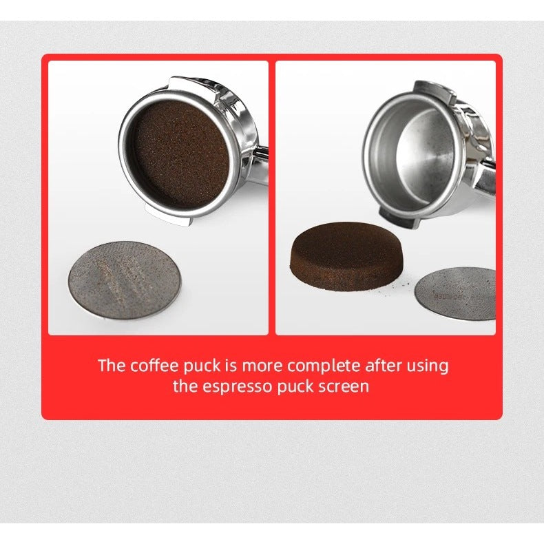 (Ready Stock)MHW-3BOMBER 51/53/58mm Espresso Puck Screen Double Layer Metal Coffee Reusable Filter Disc