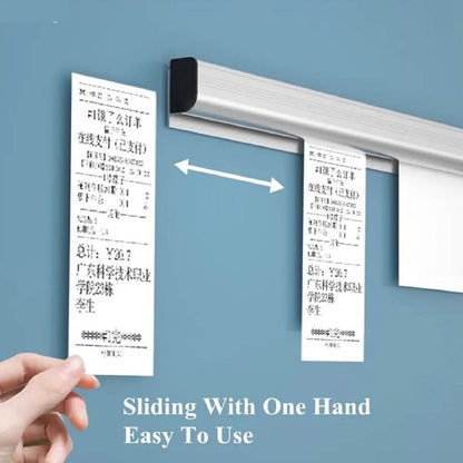 (Ready Stock)Aluminium Alloy Wall Mounted Take Out List Receipt Clip Hanging Ticket Order Invoice Paper Restaurant