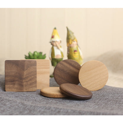 (READY STOCK) Coffee Cup Wood Coaster Square Round Resistant Heat Drink Mat Cup Pad Non Slip 8.8cm