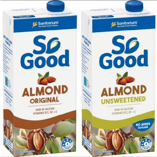 ( Ready Stock ) So Good Almond Milk Series Original Unsweetened Oat Milk Series Unsweetened 1 Litre