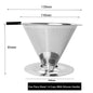 (Ready Stock)Coffee Filter Dripper V60 Stainless Steel Reusable Double Layer Mesh Paperless