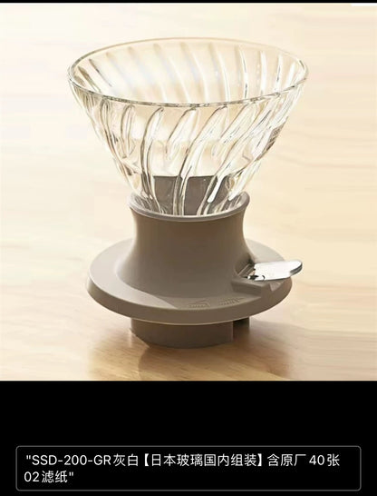 (READY STOCK)HARIO Coffee Immersion Brew Dripper Switch Glass Model SSD-200-B(With Filter Paper)