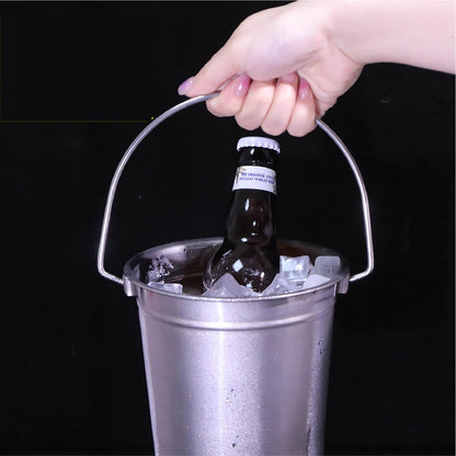 (READY STOCK)Ice Bucket Ice Cube Barrel Beer Champagne Wine Chiller Bottle Cooler Stainless Steel Steel 1L/3L Capacity