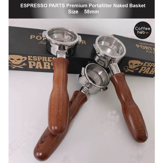 (Ready Stock)ESPRESSO PARTS Premium Quality Portafilter Coffee Bottomless Filter Basket For Espresso Machine 58mm