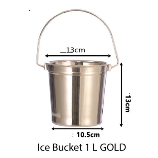 (READY STOCK)Ice Bucket Ice Cube Barrel Beer Champagne Wine Chiller Bottle Cooler Stainless Steel Steel 1L/3L Capacity