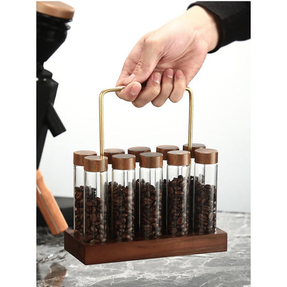 (Ready Stock)Coffee Bean Tube Storage Glass