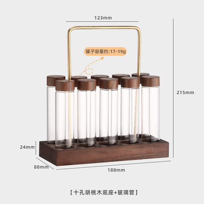 (Ready Stock)Coffee Bean Tube Storage Glass