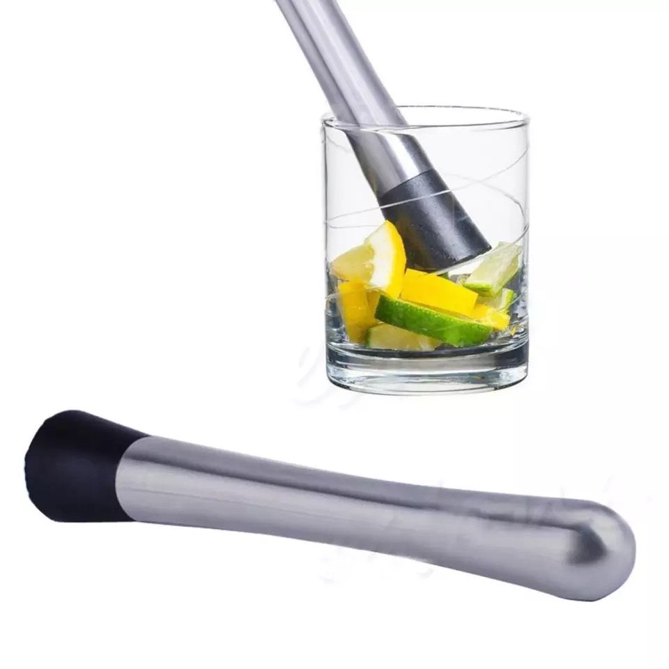 (Ready Stock)Cocktail Ice Hammer Crusher Muddler Swizzle Stick Stainless Steel DIY Drink Bartender Tool